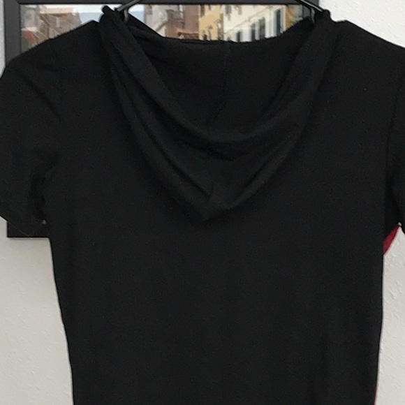 Kids Black Red White Hoodie - Picture 6 of 8